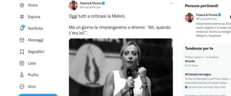 “Ah, quando c’era lei…”. Anche Ficarra e Picone contro Meloni. Il web: che tristezza, non fate ridere