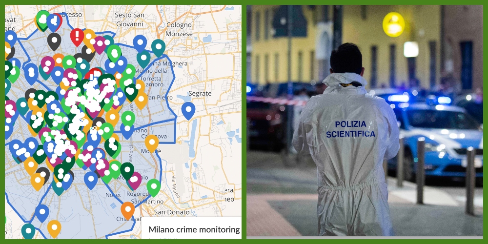 Milano mappa crimini