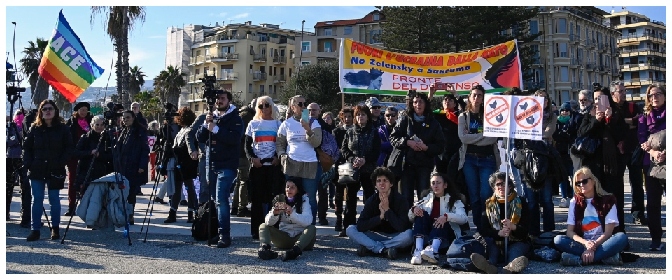 Sanremo, contro Zelensky