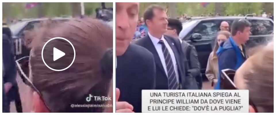 “Where is Puglia?”: il principe William (come in un film di Checco Zalone) parla con Alessia da Taranto (video)