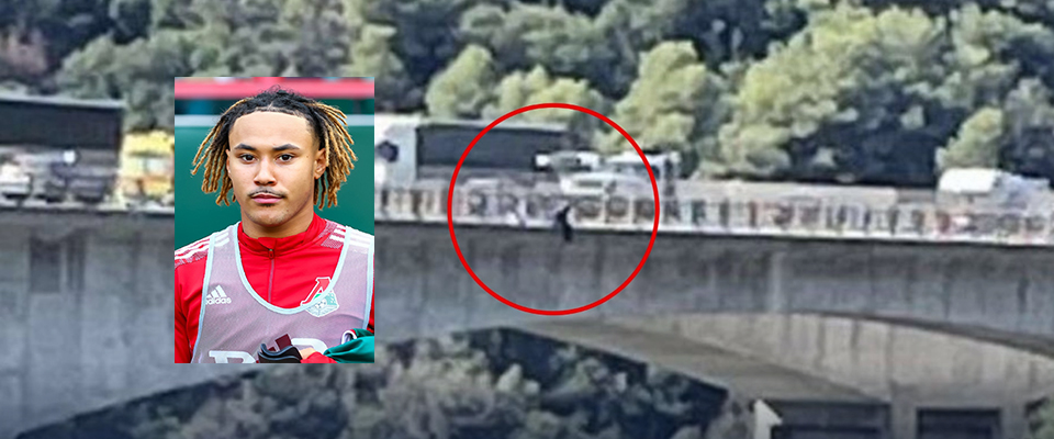 Calciatore del Nizza minaccia il suicidio da un ponte (video): salvato in extremis dai pompieri