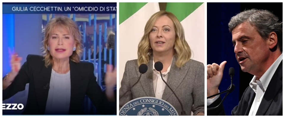 Gruber replica stizzita alla Meloni. Persino Calenda contro la conduttrice: “Cerca di essere obiettiva”