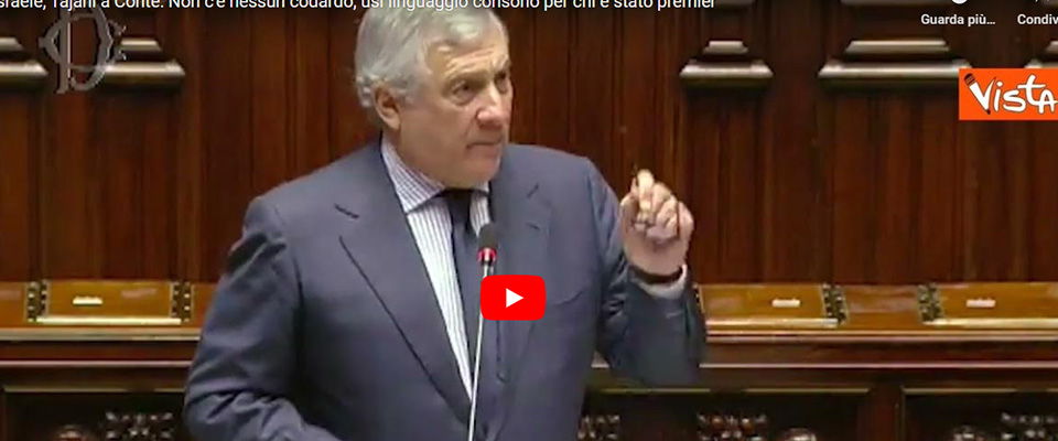 “Governo codardo sulle armi”. Conte fuori di testa, Tajani lo zittisce: “Parole non degne di un ex premier” (video)