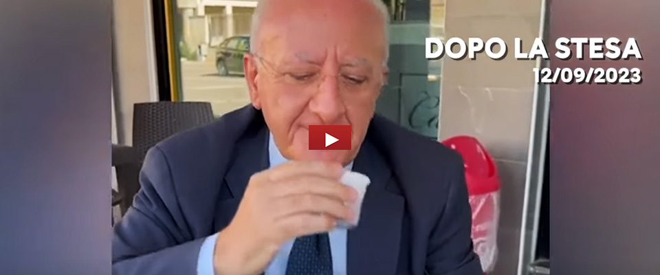 Per De Luca il governo sta troppo a Caivano. La replica è durissima: “Tu vai a bere il caffè” (video)