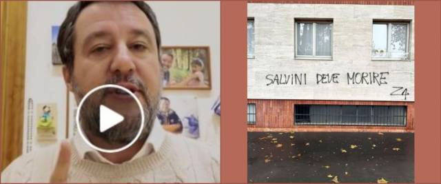 Minacce a Salvini