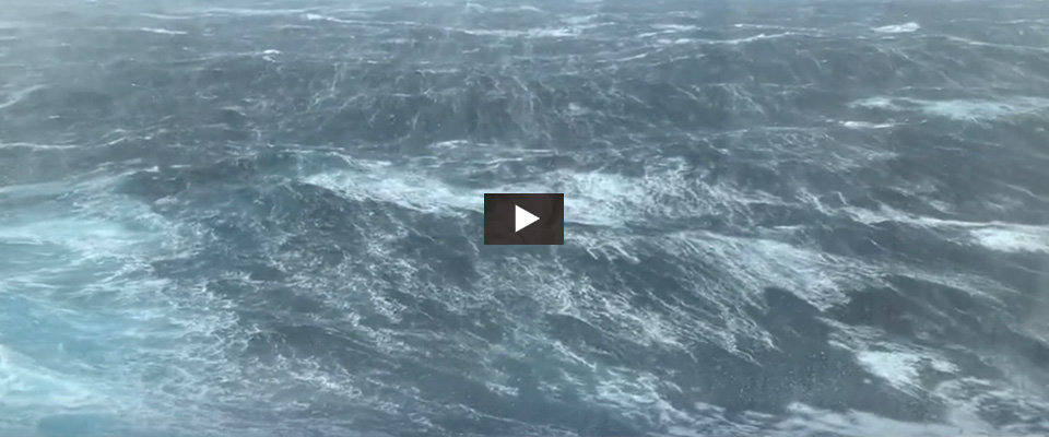 Onde spaventose, panico sulla nave e cento persone ferite per una virata d’emergenza (video)