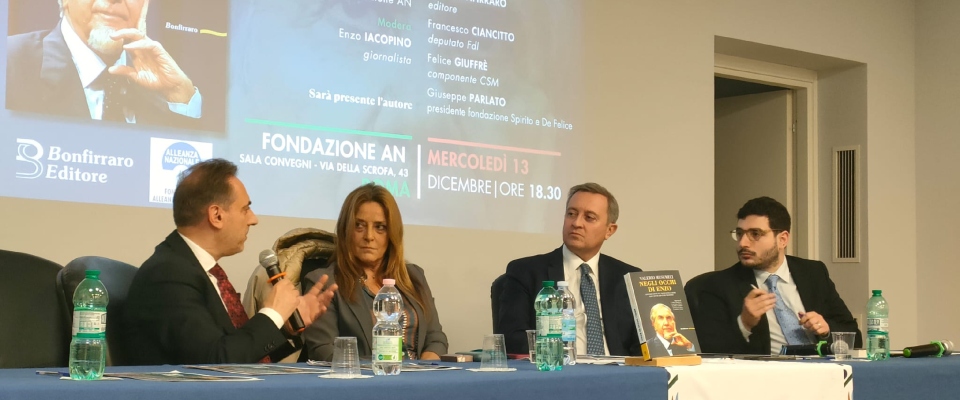 Il 900 con gli “occhi” di Enzo Trantino: alla Fondazione An presentazione del libro di Valerio Musumeci