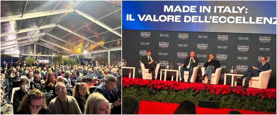 Il made in Italy ad Atreju, Urso: “Mai succubi della Cina”. E Calenda strappa l’applauso contro Elkann