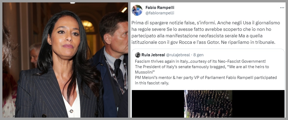 Rula Jebreal mente su Acca Larenzia: “C’era Rampelli tra quei fascisti”. Lui: ci vediamo in tribunale