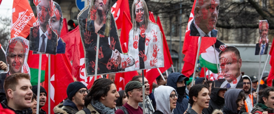 corteo Milano pro Palestina