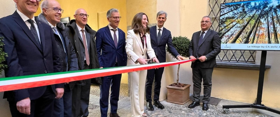 Crédit Agricole Italia inaugura a Sondrio le Village by CA delle Alpi, hub dell’innovazione per la Valtellina