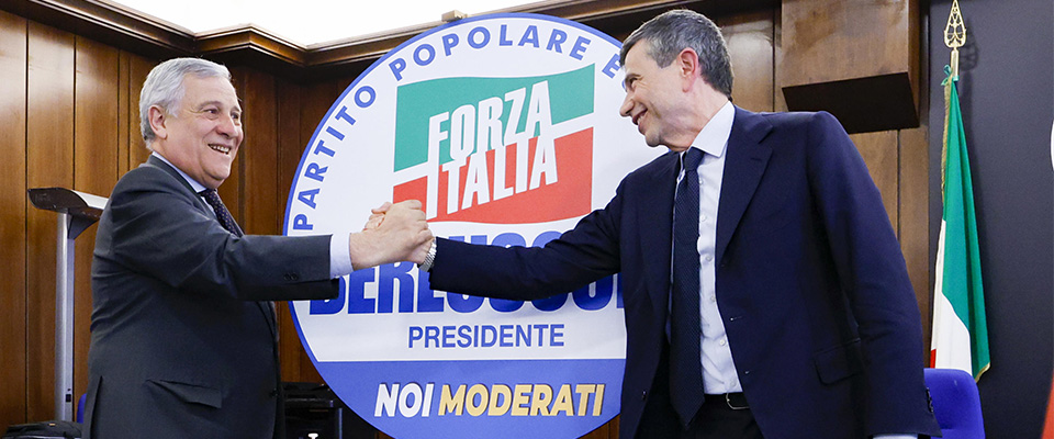 Forza Italia e Noi Moderati insieme per le Europee (con Berlusconi nel simbolo). L’obiettivo è il 10%