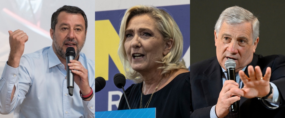 Europee, scintille tra Tajani e Salvini: “Mai con Marine Le Pen”; “Preferisci il bellicista Macron?”