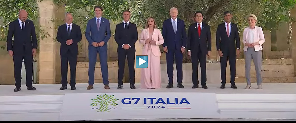 G7, Meloni accoglie i Capi di Stato con un messaggio forte: “Uniti per risultati concreti” (video)