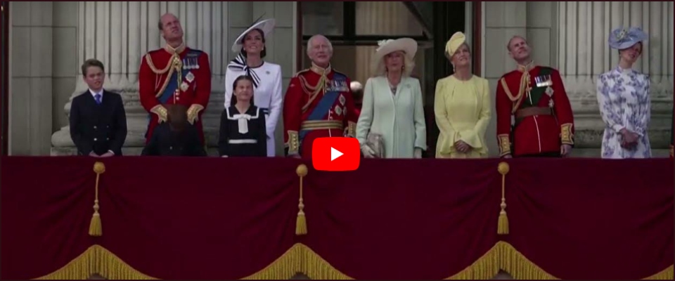 Kate è tornata: il suo sorriso dal balcone di Buckingham Palace scalda il cuore dei sudditi (video)