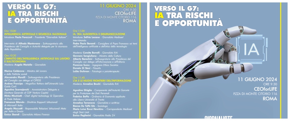 Come coniugare libertà etica e algoritmi: un convegno a Roma di Giornaliste Italiane