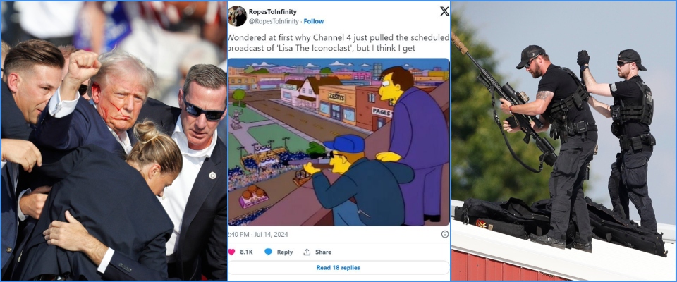attentato Trump Simpson