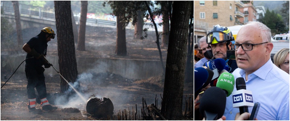 incendio monte mario