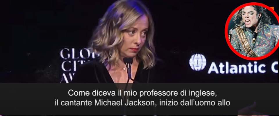 Perché Giorgia Meloni ha citato Michael Jackson: “Man in the mirror”, quando il politico è pop (video)