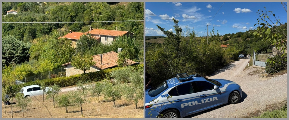 Orrore a Perugia, trovati i cadaveri di coniugi e figlia in un casolare. Un fucile accanto all’uomo: si pensa a un omicidio suicidio