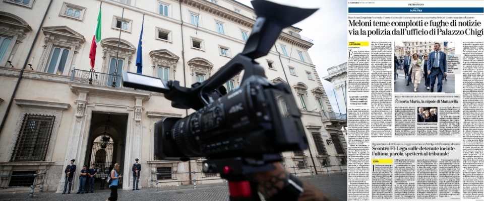 Palazzo Chigi allontana gli agenti? Una bufala smentita dalla polizia. Lo fece Draghi ma nessuno fiatò