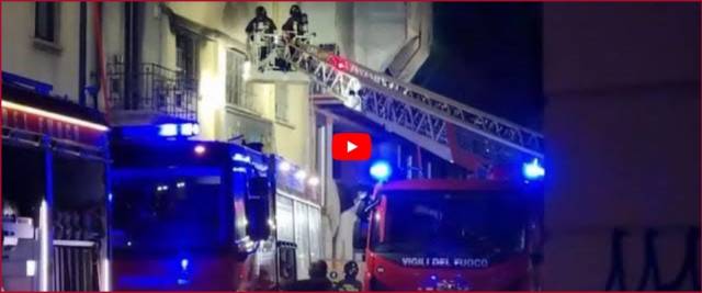 incendio emporio cinese Milano