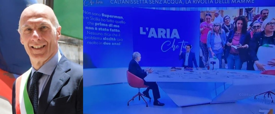 Panico all’Aria che tira, il sindaco di Caltanissetta sviene in diretta. Parenzo: “Non inquadriamolo”