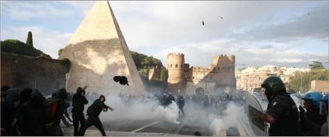 corteo collettivi Roma