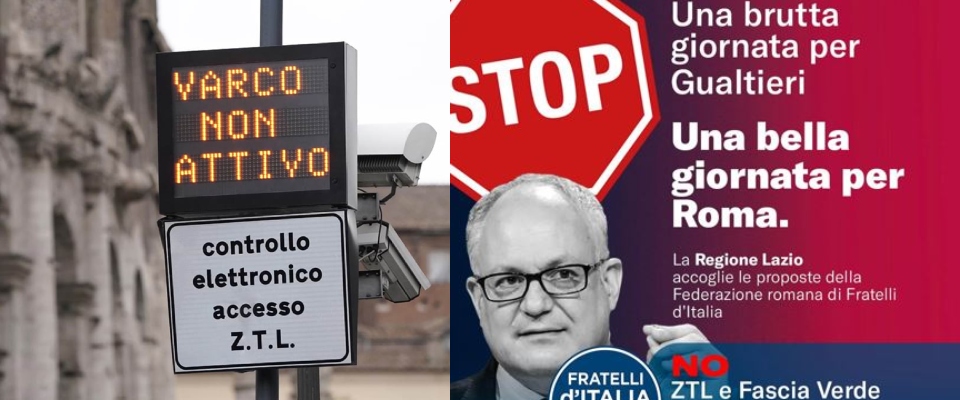 No del Lazio alla Ztl fascia verde e all’aumento del biglietto Atac di Gualtieri. Doppia vittoria di FdI