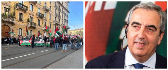 Gasparri corteo pro pal