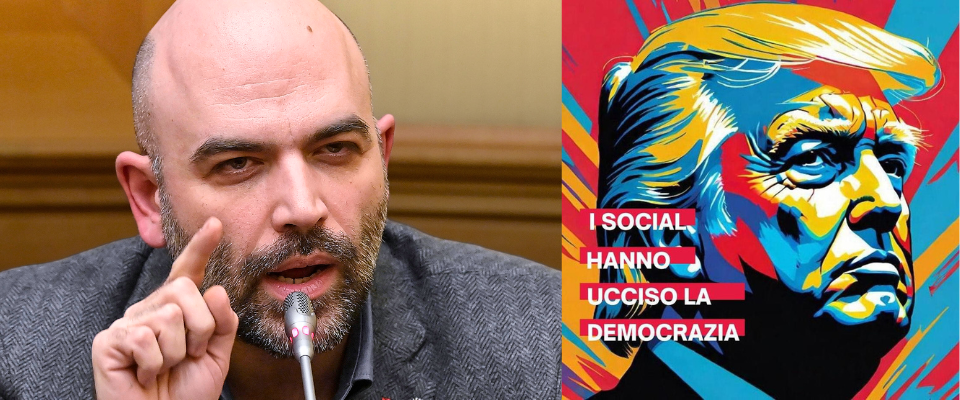 Saviano incolpa i social per la vittoria di Trump: stavolta se la prende col popolo del web…