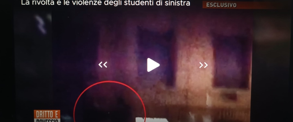 Botte a “La Sapienza”, spunta il video dell’antifascista che colpisce col casco al volto un ragazzo di destra