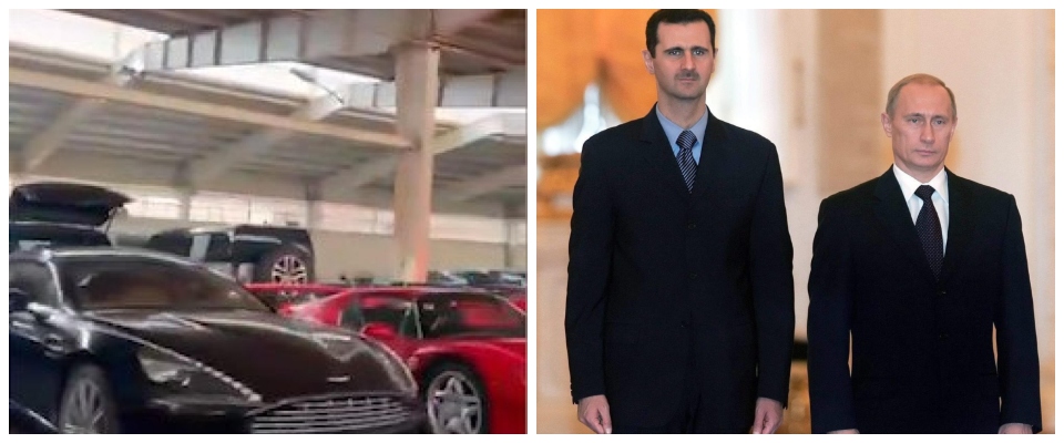 Assad è a Mosca: Putin gli ha concesso asilo. Il video dei ribelli nell’hangar dell’ex leader siriano tra decine di Ferrari