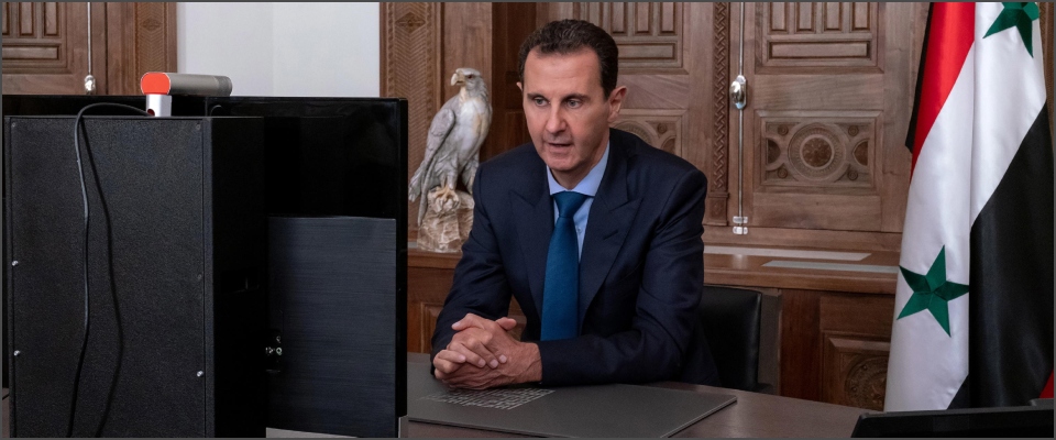 Assad riappare