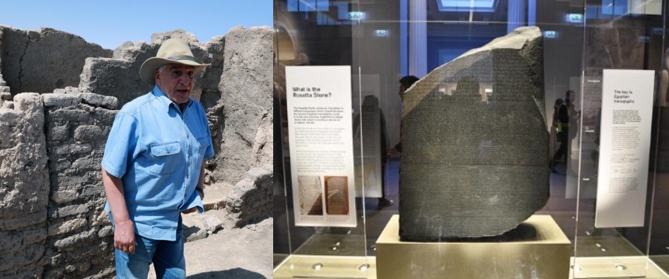 La “guerra” dell’archeologo contro il British Museum: “Riporterò in Egitto la Stele di Rosetta”