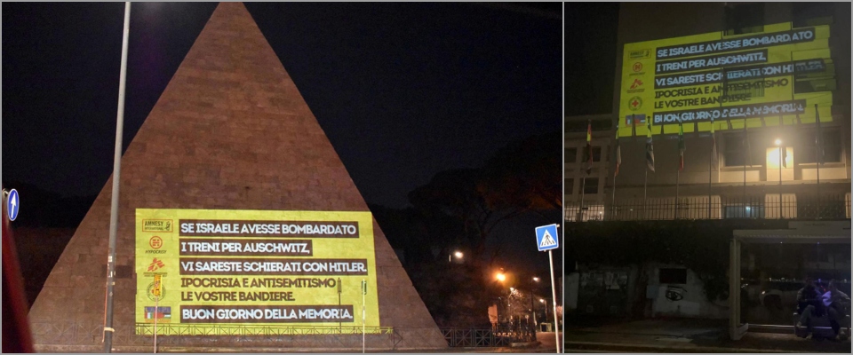 Shoah, Ong e Anpi nel mirino, frasi choc sulla Piramide Cestia a Roma: “Vi sareste schierati con Hitler”