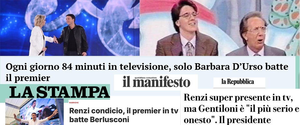 Renzi si lagna della dittatura mediatica di Meloni. Lui occupò “Amici” e stava in tv più di Barbara D’Urso