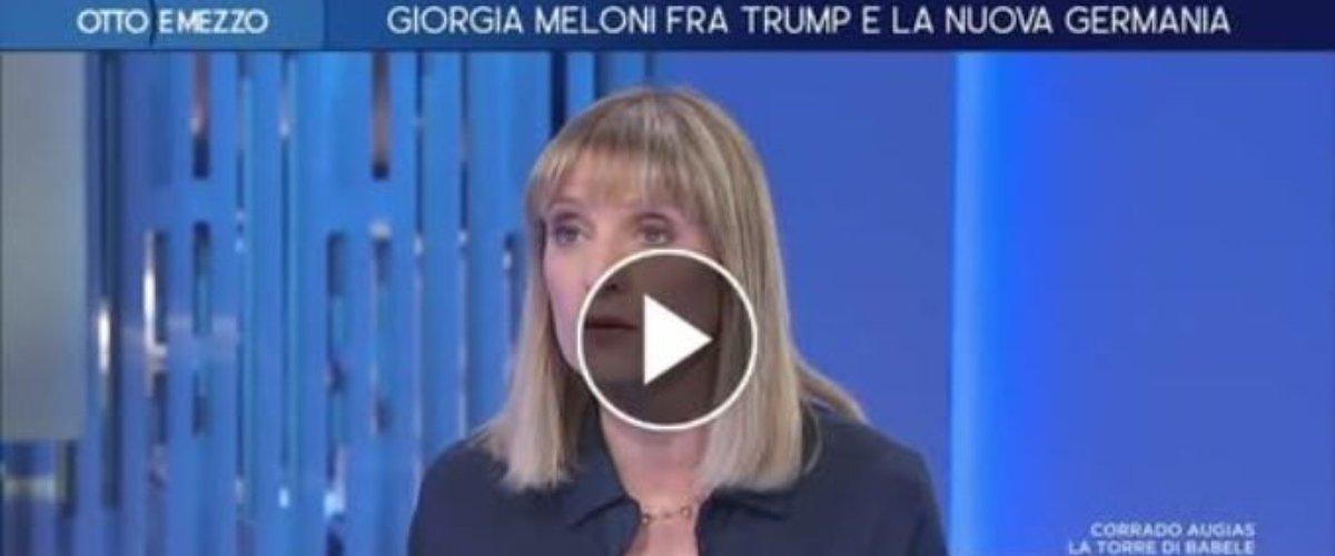 Proprio non ci vogliono stare: la Cuzzocrea rosica per gli elogi di Trump a Meloni e s’avventura in analisi e complotti surreali (video)