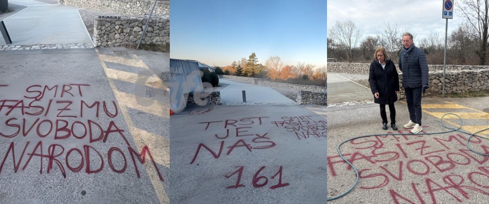 Scritte in slavo vandalizzano la foiba di Basovizza, Meloni: “È un oltraggio alla Nazione”