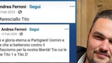 “Viva il Maresciallo Tito”, parola del capo gabinetto della sindaca di Perugia. Il centrodestra: va cacciato