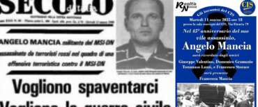 Angelo Mancia, a 45 anni dalla morte, appuntamento di Realtà Nuova e del Cis