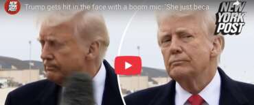 Un operatore televisivo colpisce Trump in faccia con il microfono, ma lui scherza e sminuisce l’incidente (video)