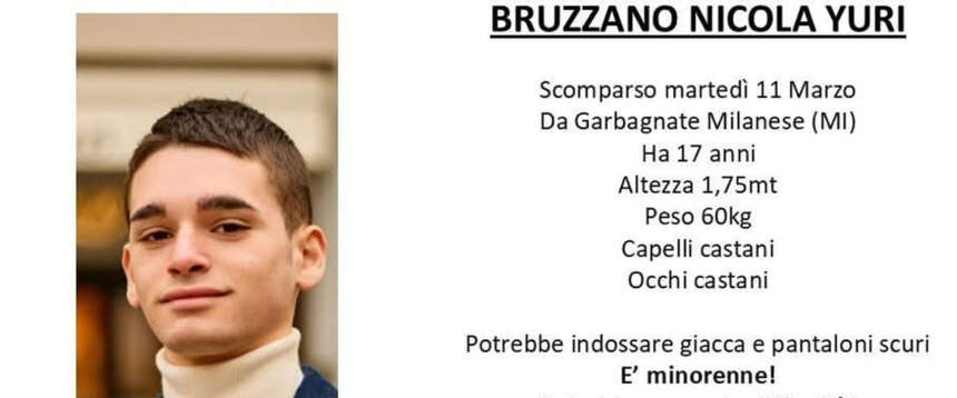 Misteriosa scomparsa di Nicola Yuri Bruzzano, il giovane senza social e col cellulare spento da dieci giorni