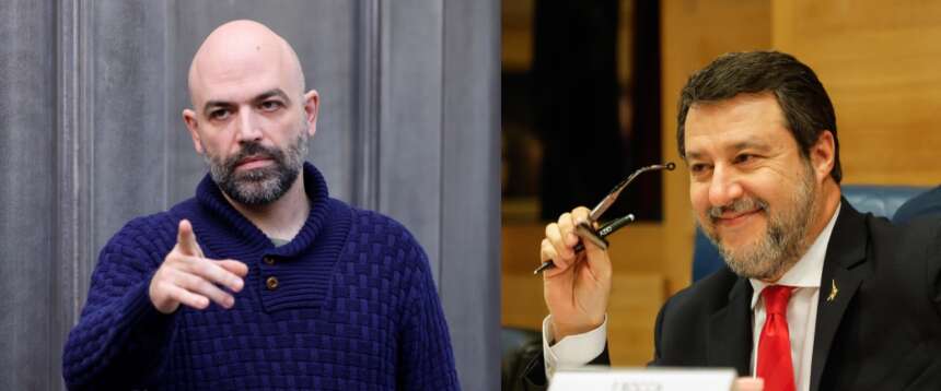 Processo per diffamazione rinviato, Saviano perde le staffe: “Il mio disprezzo per Salvini è immenso”