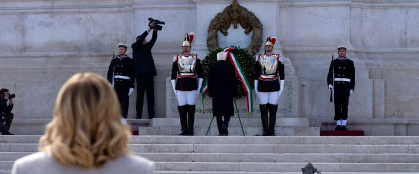 Meloni e Mattarella all’Altare della Patria per l’Unità d’Italia