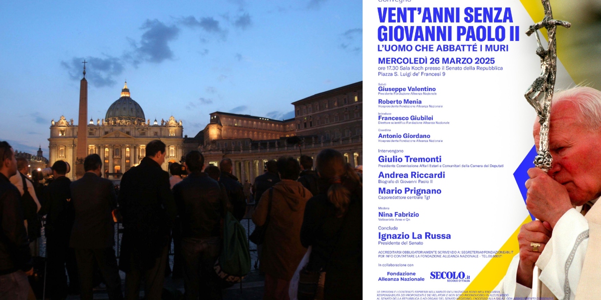 Giovanni Paolo II, l’uomo che abbattè i muri: convegno al Senato a 20 anni dalla morte. Giordano: “Un faro di libertà”